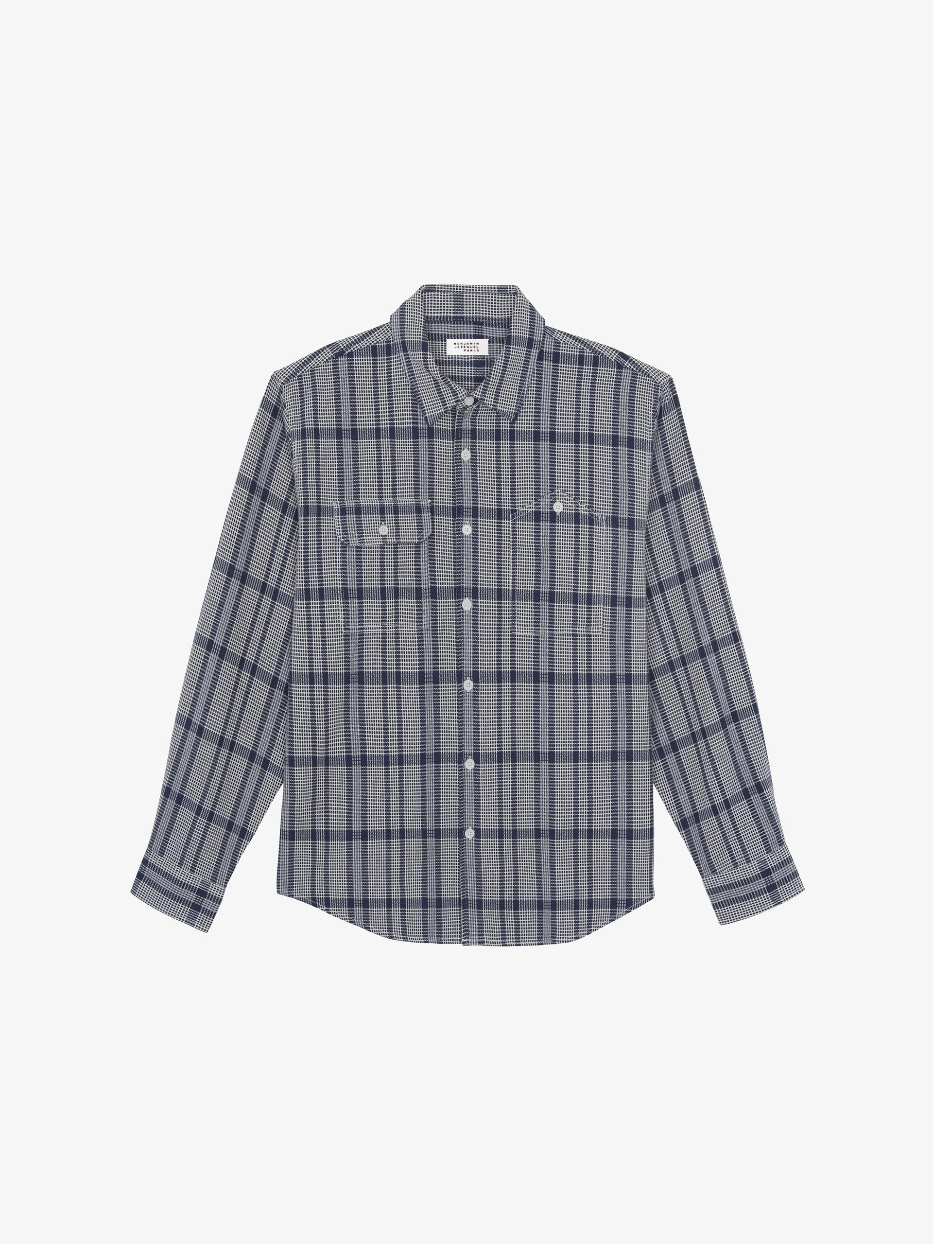 Blue Quadrille Overshirt