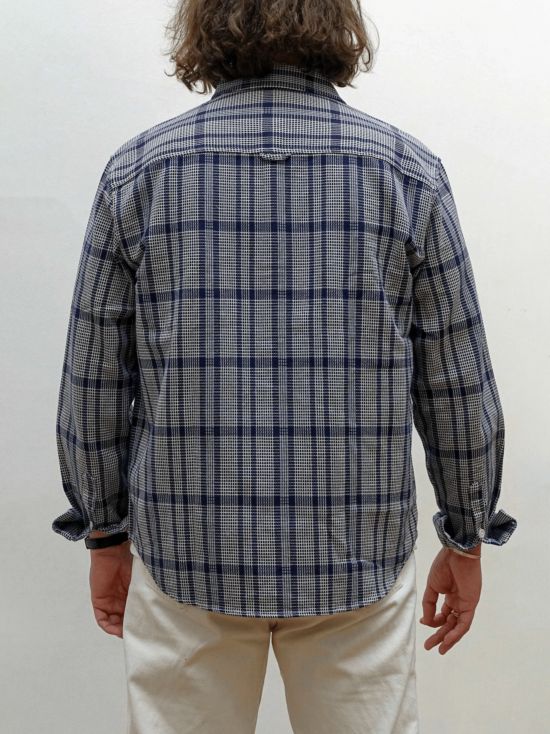 Blue Quadrille Overshirt